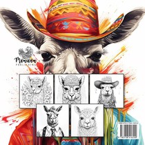 Lama Coloring Book for Adults achterzijde