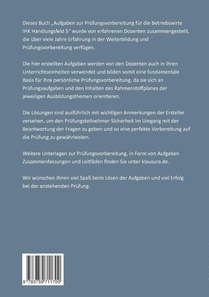 Aufgaben zur Prüfungsvorbereitung geprüfte Betriebswirte IHK achterzijde