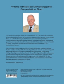 40 Jahre im Dienste der Entwicklungspolitik achterzijde