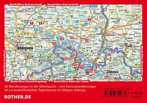 ROTHER Wanderführer Oberlausitz. 50 Touren im Zittauer und Lausitzer Gebirge im Dreiländereck Deutschland, Polen und Tschechien achterzijde