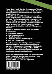 ZX Spectrum Maschinencode achterzijde