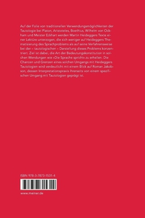 Vom Umgang mit Tautologien achterzijde