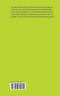 Zeitschrift fur spekulative Physik / Zeitschrift fur spekulative Physik achterzijde