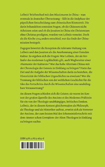 Der Briefwechsel mit den Jesuiten in China (1689-1714) achterzijde