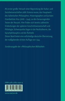 Prinzipien einer neuen Wissenschaft uber die gemeinsame Natur der Voelker achterzijde