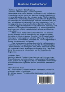 Geschlechterforschung Und Qualitative Methoden achterzijde