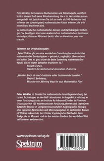 Mathematische Ratsel Fur Liebhaber achterzijde