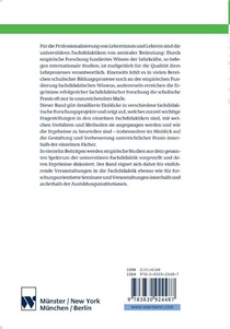 Empirische Fundierung in den Fachdidaktiken achterzijde