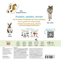 Erstes Lernen Puzzlebuch. Tiere achterzijde