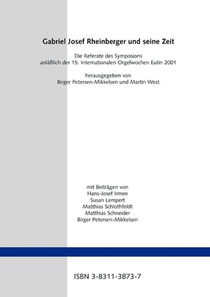 Gabriel Josef Rheinberger und seine Zeit achterzijde