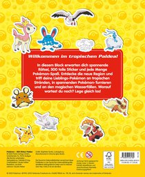 Pokémon: 500 Sticker Paldea - Stickern - Rätseln - Ausmalen achterzijde