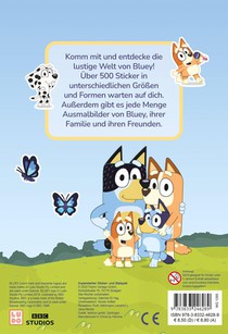 Bluey: Superstarker Sticker- und Malspaß achterzijde