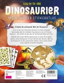 Glow-in-the-Dark Dinosaurier: Mein großer Stickeratlas achterzijde