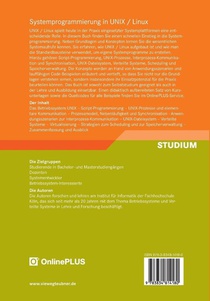 Systemprogrammierung in UNIX / Linux achterzijde