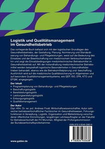 Logistik Und Qualitatsmanagement Im Gesundheitsbetrieb achterzijde