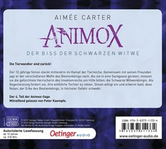 Animox 4. Der Biss der Schwarzen Witwe achterkant