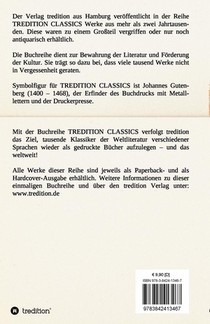 Wirkungen Eines Weissen Mantels / Der Arme Wohltater / Der Pfortner Im Herrenhause achterzijde