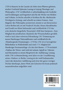 Minna von Barnhelm, oder das Soldatengluck achterzijde