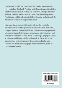 Pan Tadeusz oder Die letzte Fehde in Litauen achterzijde