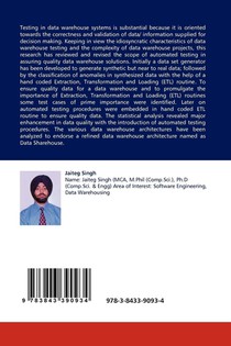 Understanding Etl and Data Warehousing achterzijde