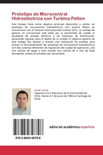 Prototipo de Microcentral Hidroelectrica con Turbina Pelton achterzijde
