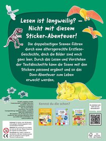 Mit Stickern Lesen lernen - Abenteuer im Dino-Park achterzijde