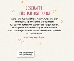 Endlich 18! Yay! Alles, was du ab jetzt tun darfst achterzijde