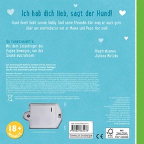 Meine sprechende Fingerpuppe: Was sagt der Hund? achterzijde