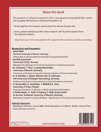 Proceedings of European Workshop on Software Ecosystems achterzijde