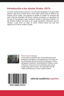 Introduccion a Los Juicios Orales -2013- achterzijde