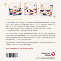 Reiki - Die Kraft im Hier und Jetzt: 32 Achtsamkeitskarten mit Goldfolie und Goldschnitt, Stülpdeckelschachtel mit Goldprägung und 144-seitiges Buch achterzijde
