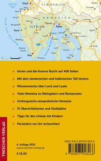 TRESCHER Reiseführer Istrien und Kvarner Bucht achterzijde