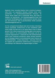 Antifeminismus in Bewegung achterzijde