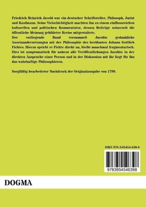 Jacobi an Fichte achterzijde