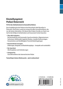 Einstellungstest Polizei Österreich achterzijde