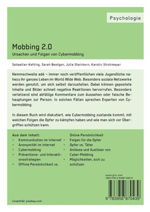 Mobbing 2.0 - Ursachen und Folgen von Cybermobbing achterzijde