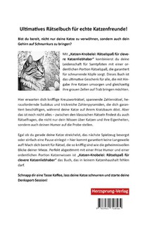 Katzen-Knobelei: Rätselspaß für clevere Katzenliebhaber achterzijde