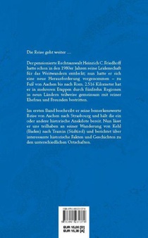 Zu Fuß von Aachen nach Rom: Bericht eines historisch interessierten Europäers achterzijde