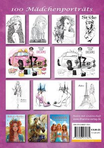 Malbuch für Teenager - LIFESTYLE - Mode, Fotografie & coole Mädchenporträts - 100 Ausmalbilder von stylischen Outfits bis angesagten Alltagsszenen I Mädchen Geschenke 12 Jahre achterzijde