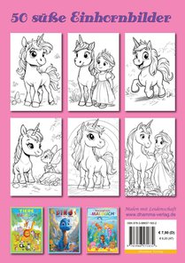 Einhorn Malbuch achterzijde