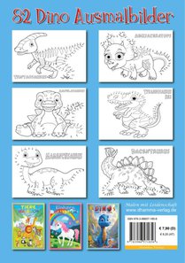 Punkt-zu-Punkt Dino-Malbuch achterzijde