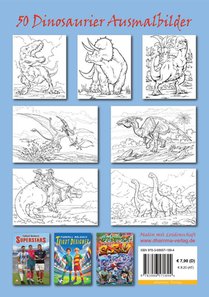 Dinosaurier Malbuch achterzijde