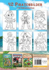 Piraten Malbuch für Kinder ab 6 Jahren achterzijde