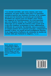 De la réalité du monde sensible achterzijde