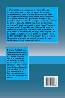 Sur la science achterzijde