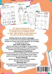 Zeichnen lernen für Kinder ab 8 Jahren - Cooles Geschenk für Mädchen achterzijde
