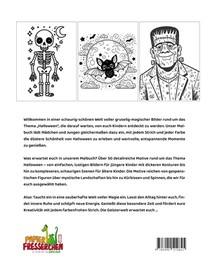Wo die wilden Geister wohnen ... Halloween-Malbuch für Kinder achterzijde