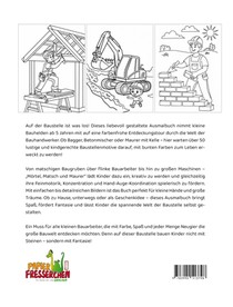 Mörtel, Matsch und Maurer - Ausmalbuch für kleine Bauarbeiter achterzijde
