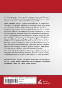 Die Wissenschaft von der Singstimme achterzijde