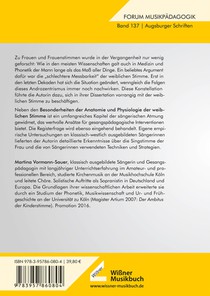 Die Singstimme der Frau achterzijde